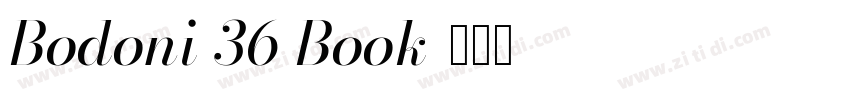 Bodoni 36 Book字体转换
